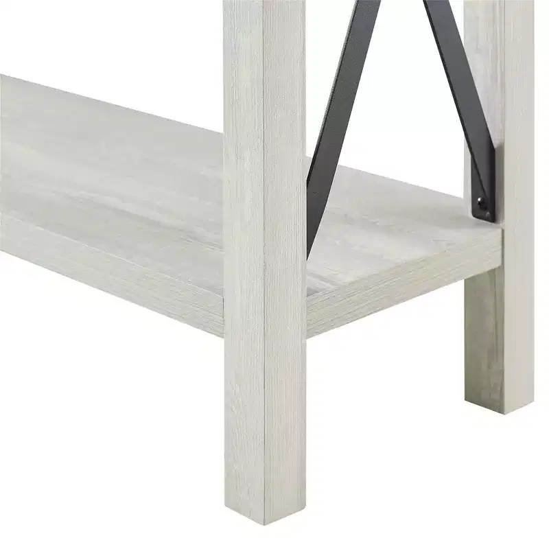 Sophie Rustic Industrial X Frame Entry Table - Saracina Home
