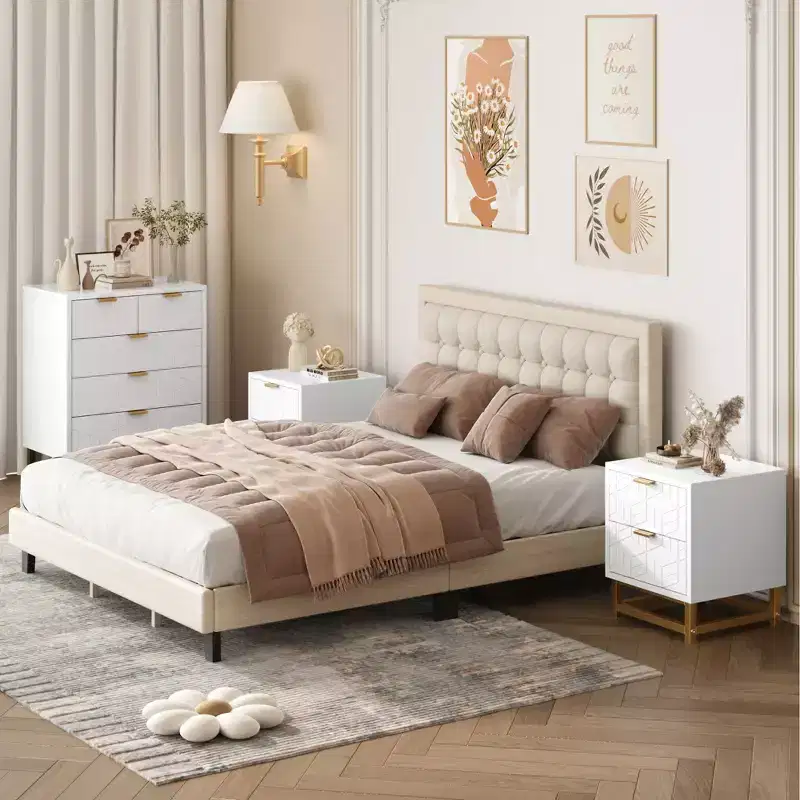 5-Drawer Dresser with Metal Base
