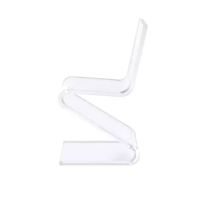 Peek Acrylic Z Chair Clear - Picket House Furnishings: Modern Plexiglass Armless Chair, No Cushion