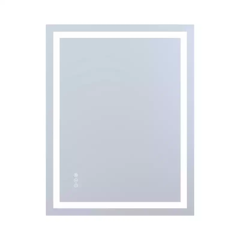 SUMERAIN 28x36 Wall Tempered Glass Bathroom Mirror, Anti-Fog ETL Led Vanity Mirror, 3 Color Modes