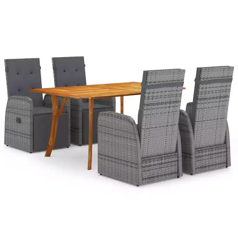 vidaXL Patio Lounge Set 12 Piece Sectional Sofa with Cushions Solid Wood Pine