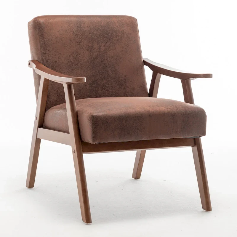 Solid Wood Frame Accent Chair