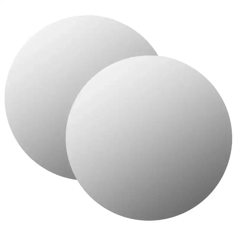 Wall Mirror Set of 2 Transparent Glass 27.6 in diameter