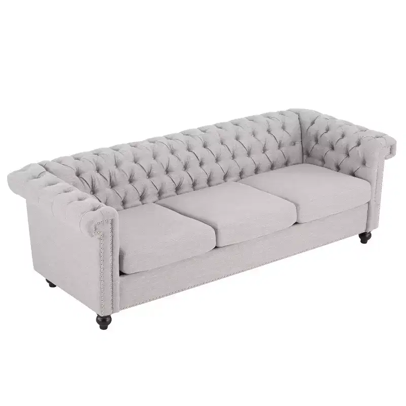 Christopher Knight Home Parkhurst 3 Seater Sofa with Nailhead Trim