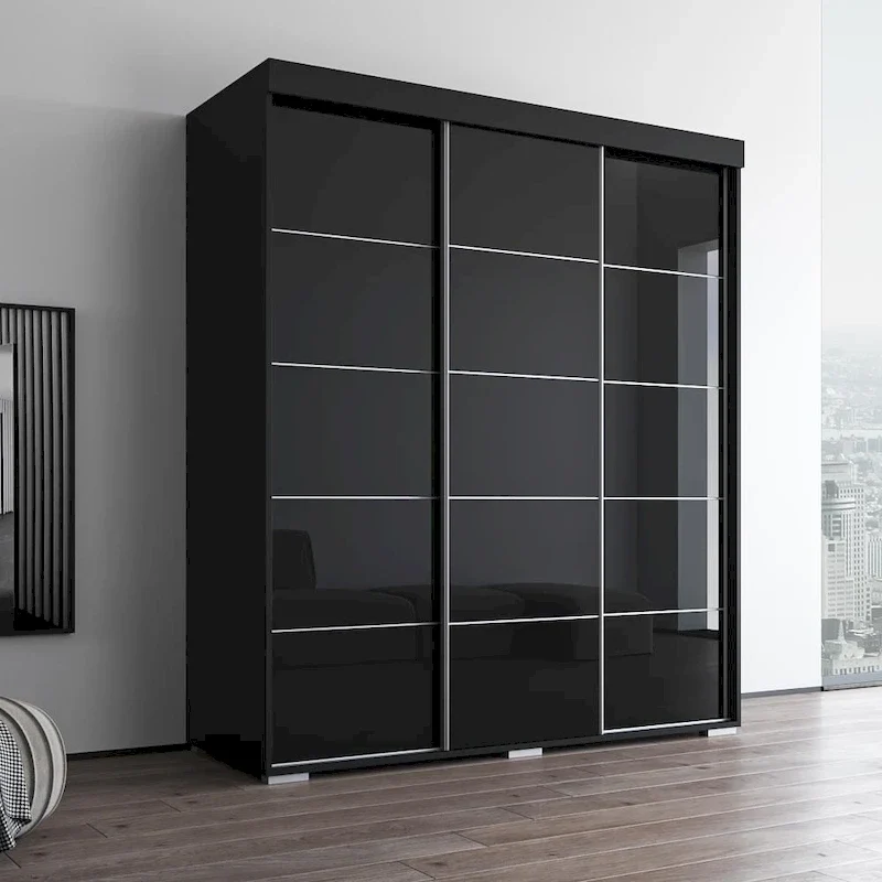 Copper Grove Parasol 71-inch Modern Glossy Armoire