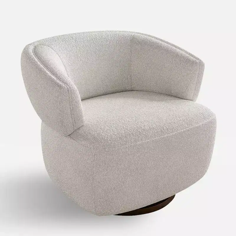 Vatros Barrel Chair Fully Assembled Swivel Accent Chair