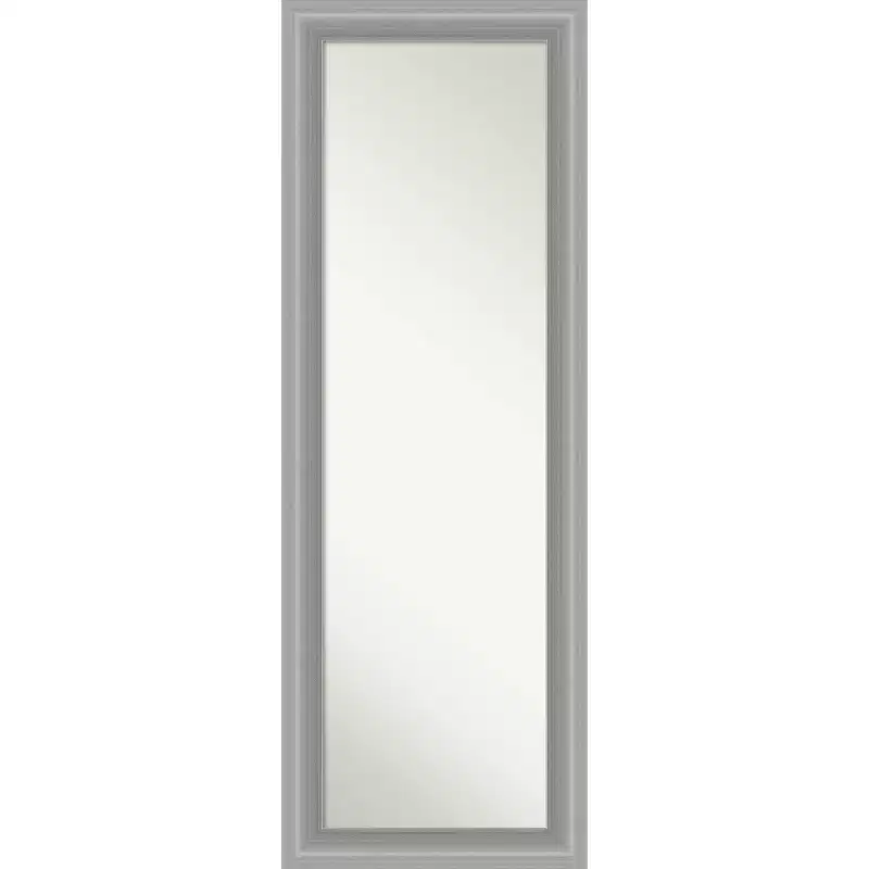 19" x 53" Non-Beveled Peak Polished Nickel Door Mirror