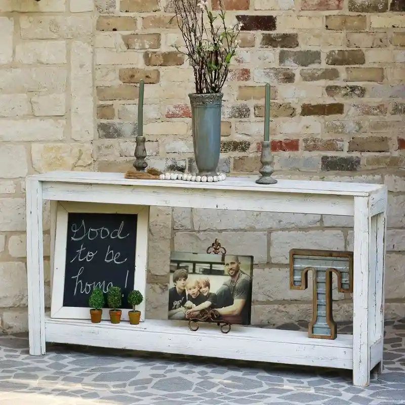 Reclaimed Wood Sofa Console Table
