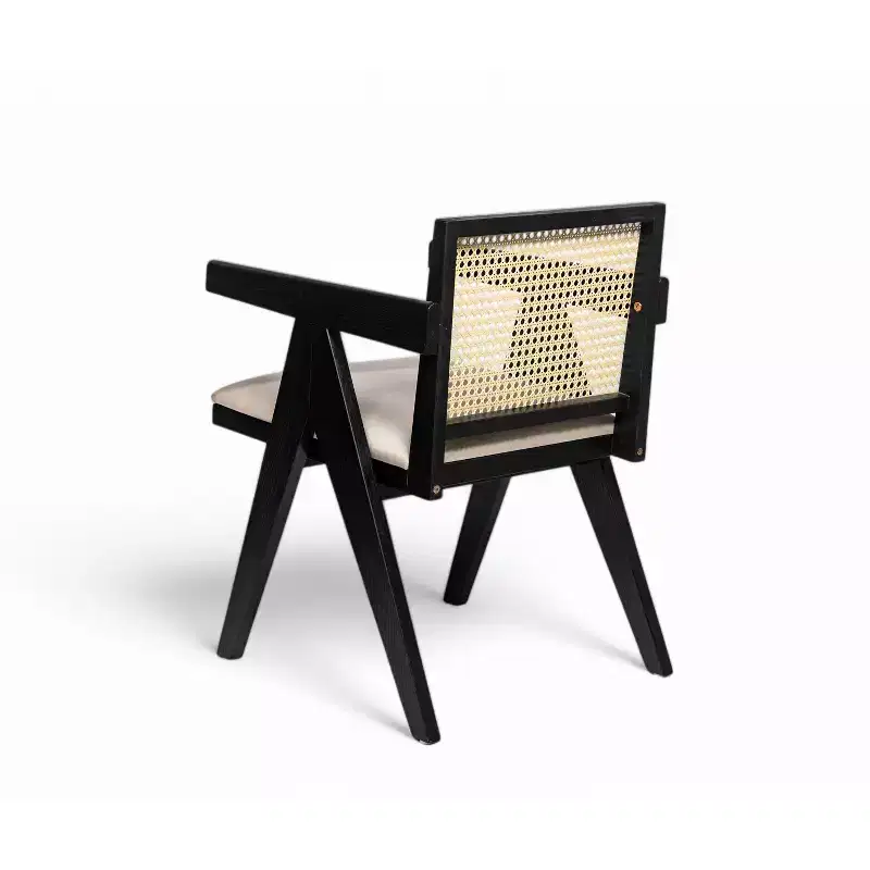 Christopher Knight Home Randall Rubberwood and Cane Upholstered Arm Dining Chair(Set of 2)
