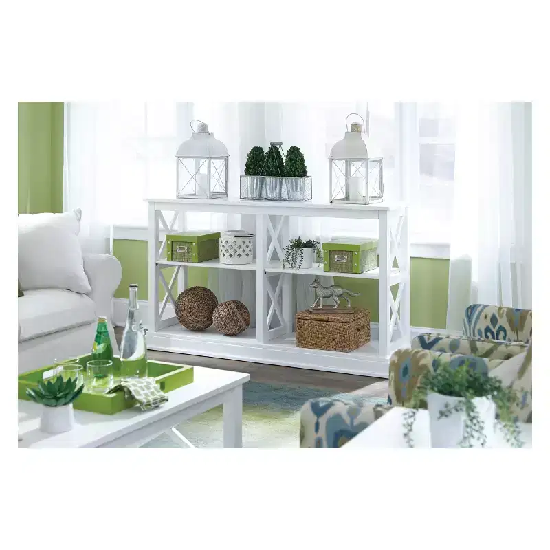 Hampton Sofa Server Table with Shelves - International Concepts