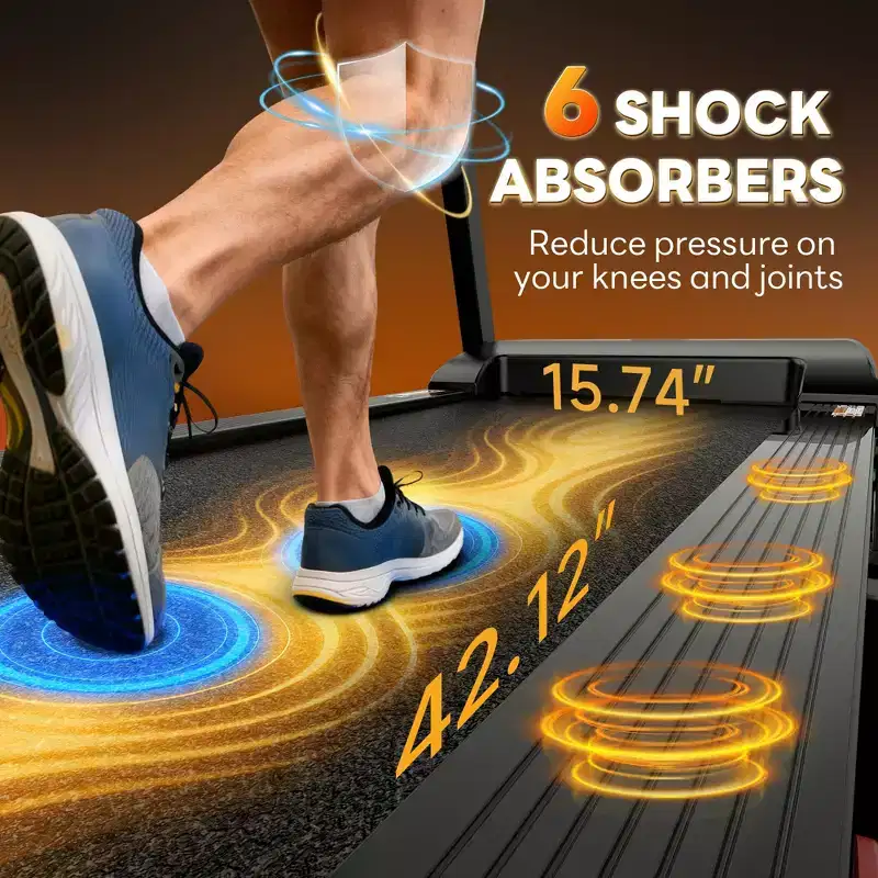 7.5MPH Treadmill for Home Use, Folding Incline Treadmill with APP Control, 300lbs Capacity treadmill, 2.5HP Brushless Motor, Home & Office