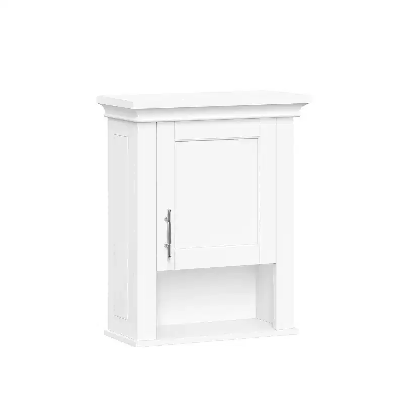 Single Door Bathroom Wall Mount Storage Medicine Cabinet White