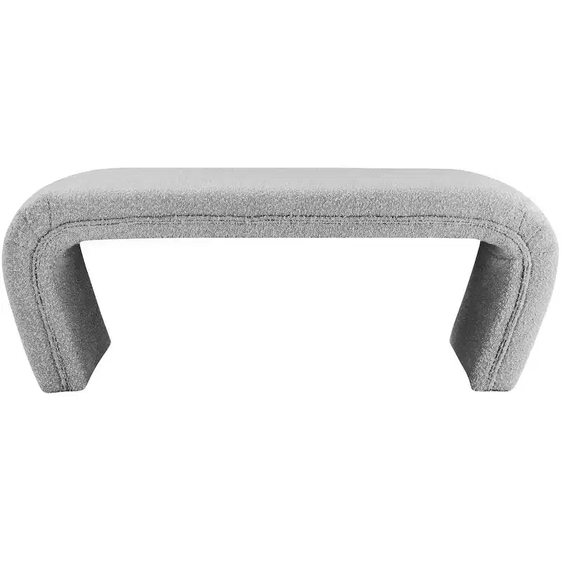 Meridian Furniture,Odelia Boucle Fabric Bench