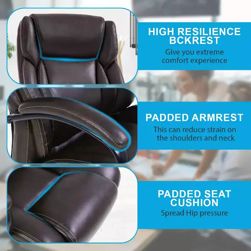 BestMassage Big and Tall Office Chair 500lbs Computer Chair Desk Chair