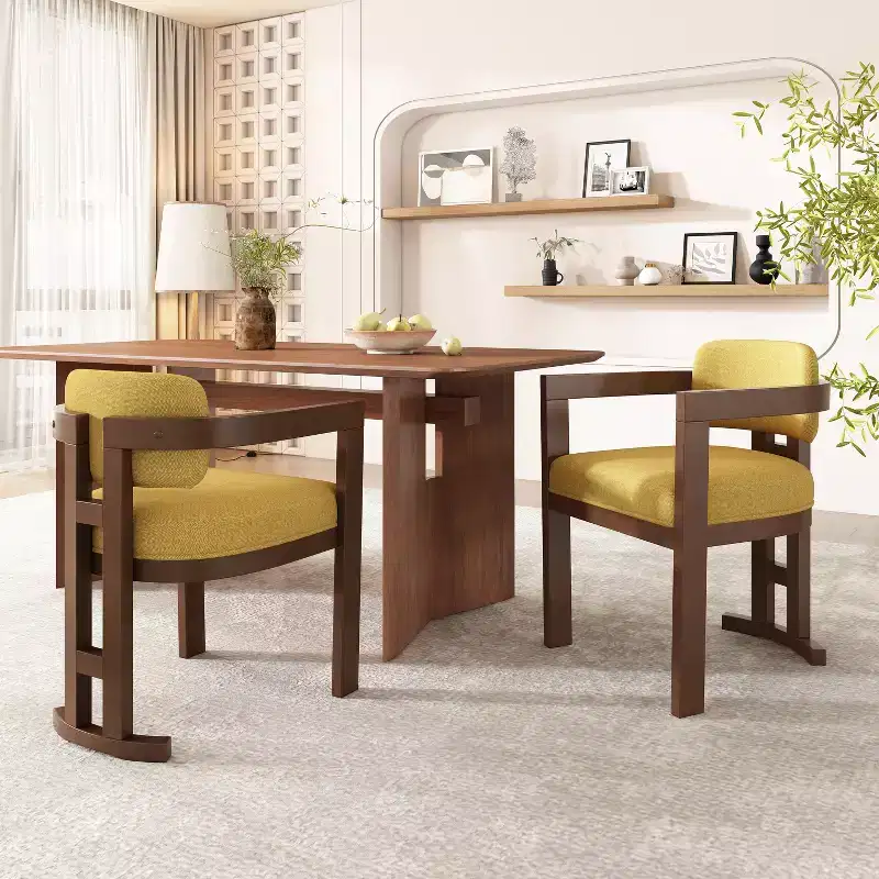 Christopher Knight Home Luna Modern Birch Wood Upholstered Dining Chair (Set of 2)