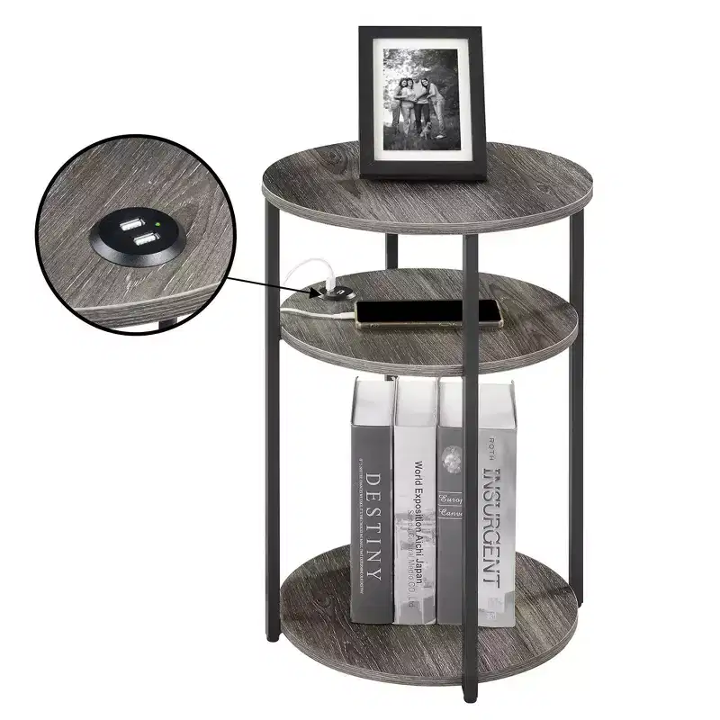 Breighton Home Samuel 3 Tier End Accent Table