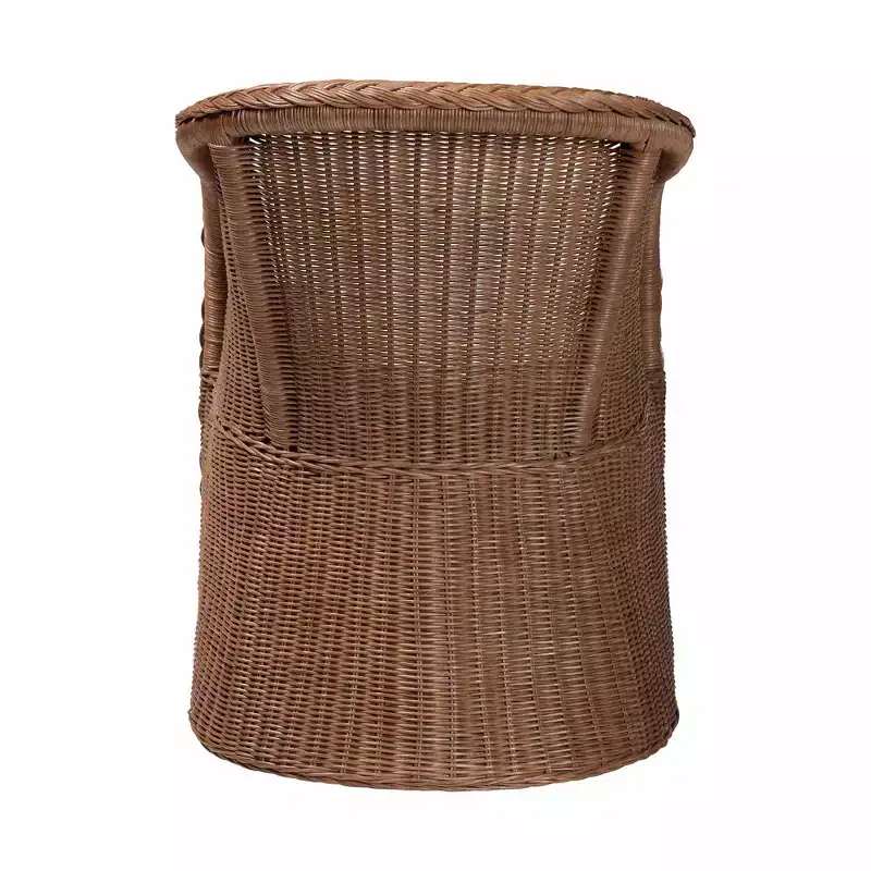 bali & pari Memphis Braided Rattan Arm Chair Peanut Brown