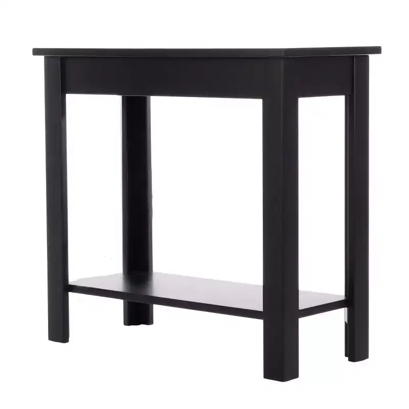 Narrow End Table with Built-In Charging Station