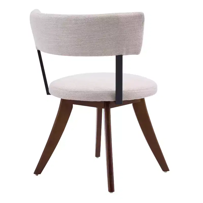 Christopher Knight Home Youngho Modern Rubber Wood Upholstered Dining Chairs with Curved Back (Set of 2)