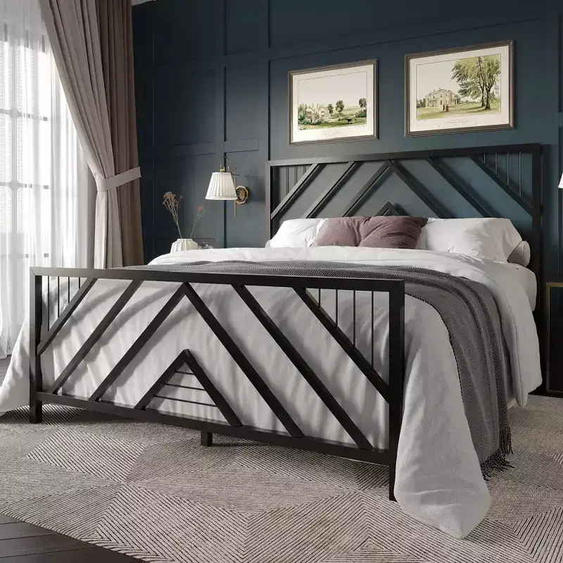 ChaletPosh Metal Platform Bed