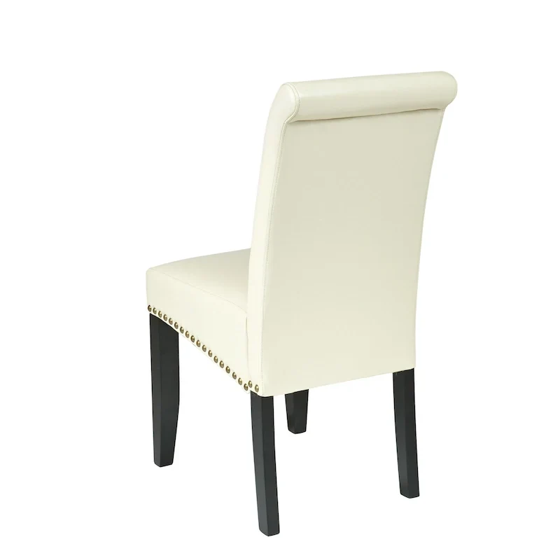 Copper Grove Five Bridge Eco Parsons Faux Leather Nailhead Chair