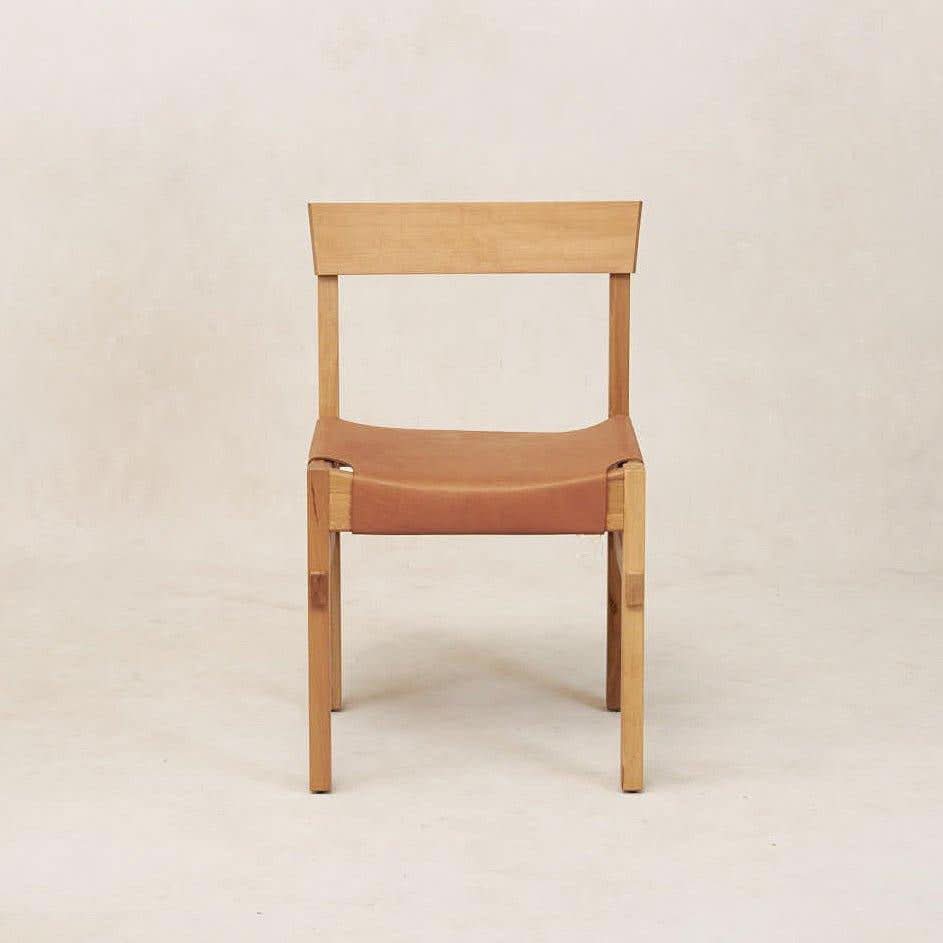 Dining Chair - Natural - The natural colored leather was inspired by the 13th century art of a traditional dying technique that pulls color from...