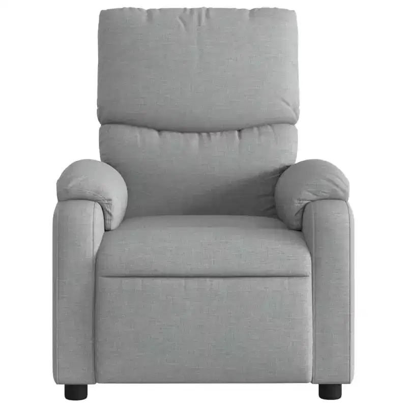 vidaXL Massage Recliner Chair Polyester, Metal, Plywood Single