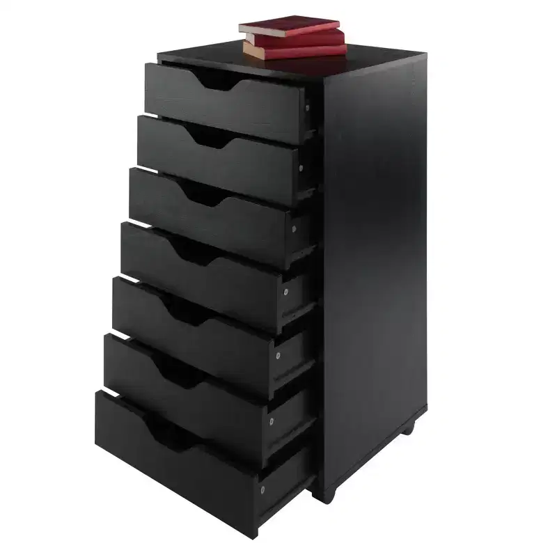 7 Drawer Cabinet with Casters -
