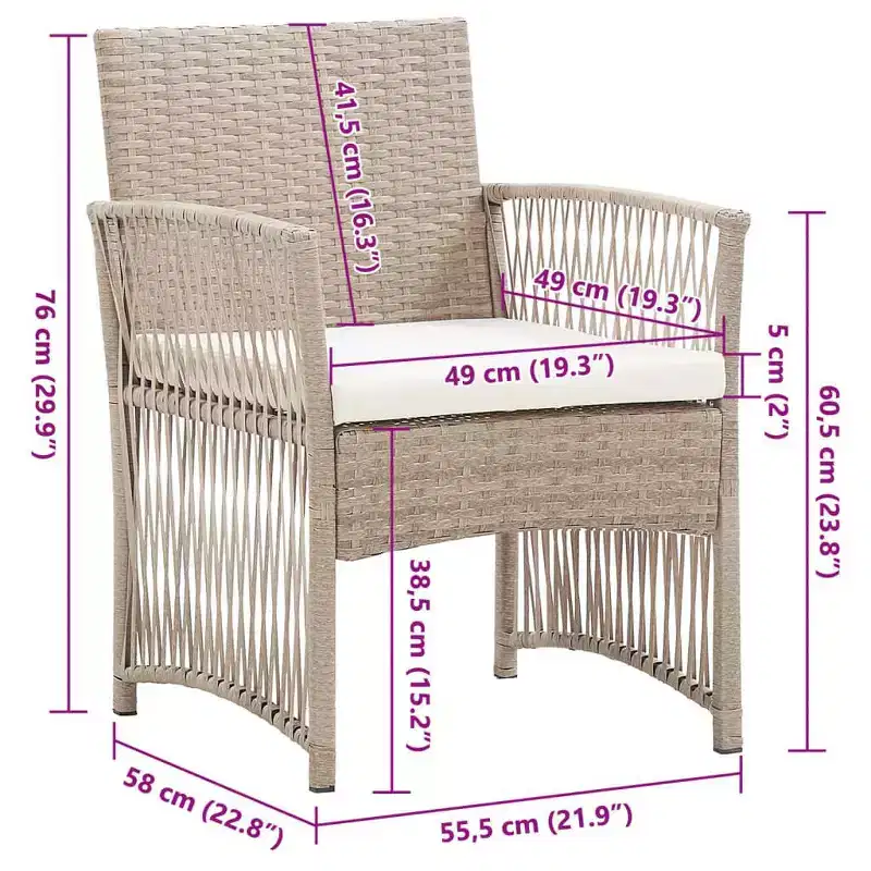vidaXL Garden Chair, Chairs
