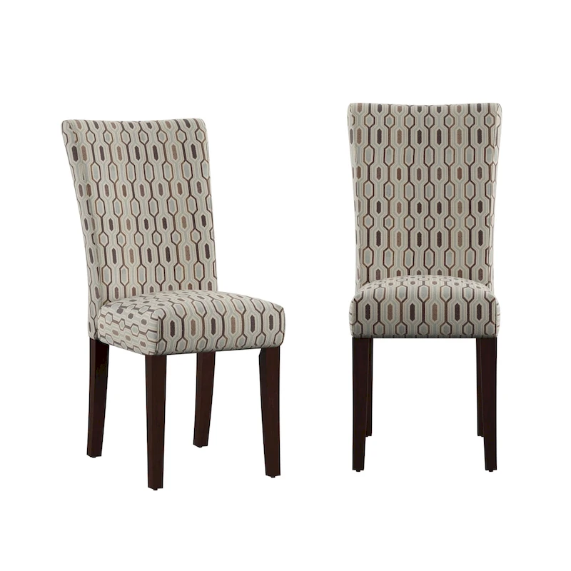 Dinant Print Parsons Dining Side Chairs (Set of 2)