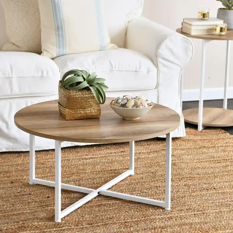 Household Essentials Round Coffee Table - 31.5