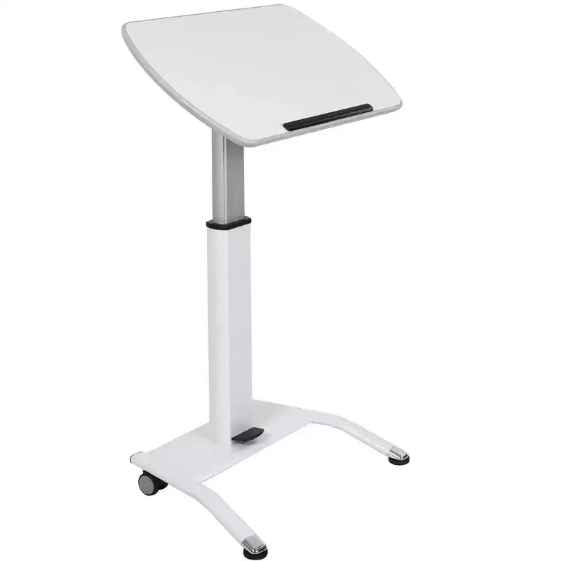 Pneumatic Adjustable Height Tilting Laptop Lectern Podium 25.5