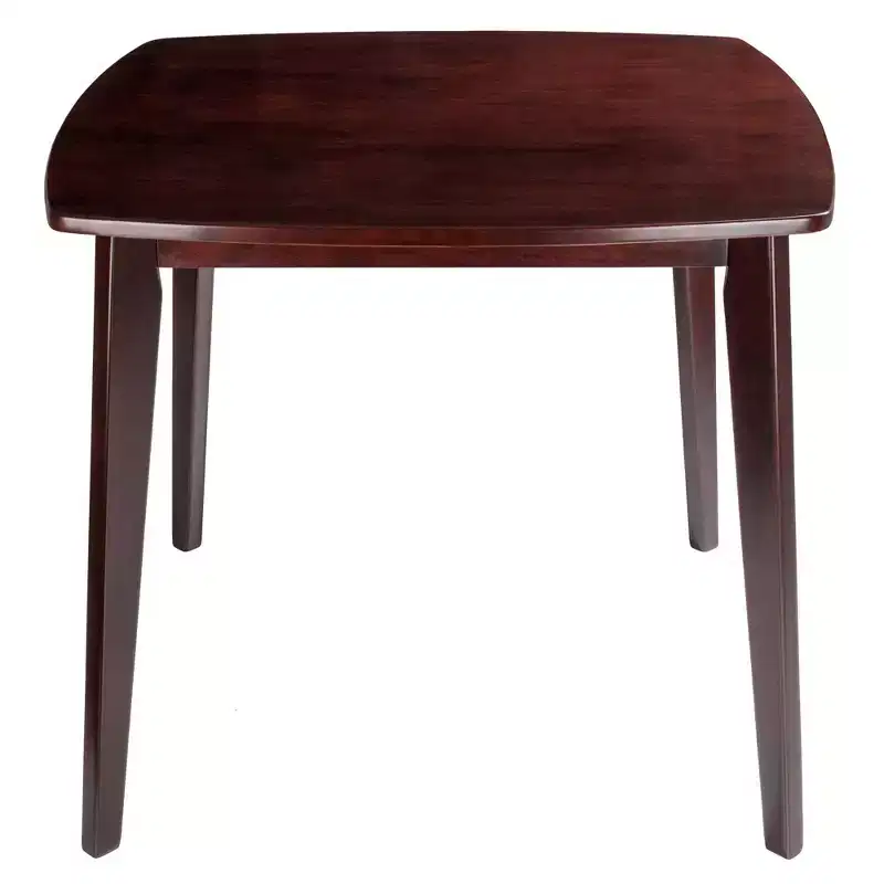 3pc Pauline Dining Sets Walnut - Winsome: Solid Wood, Square Table, 2 Chairs
