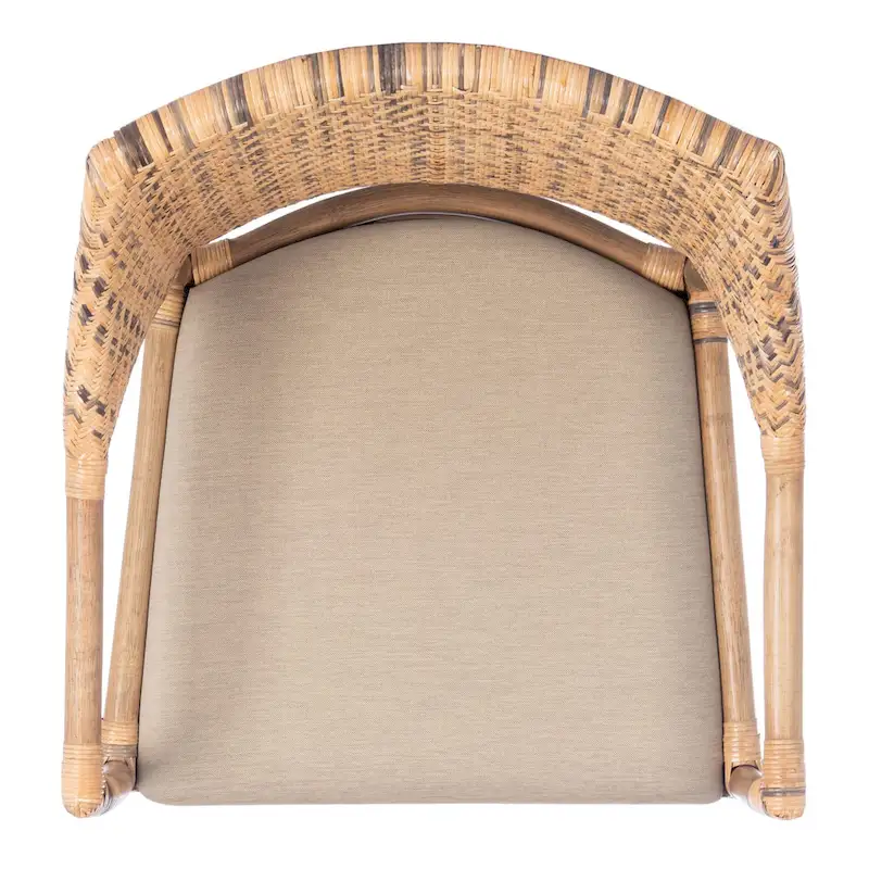SAFAVIEH Saveta Honey Arm Chair - 23 x 22.5 x 34 - 23Wx23Dx34H