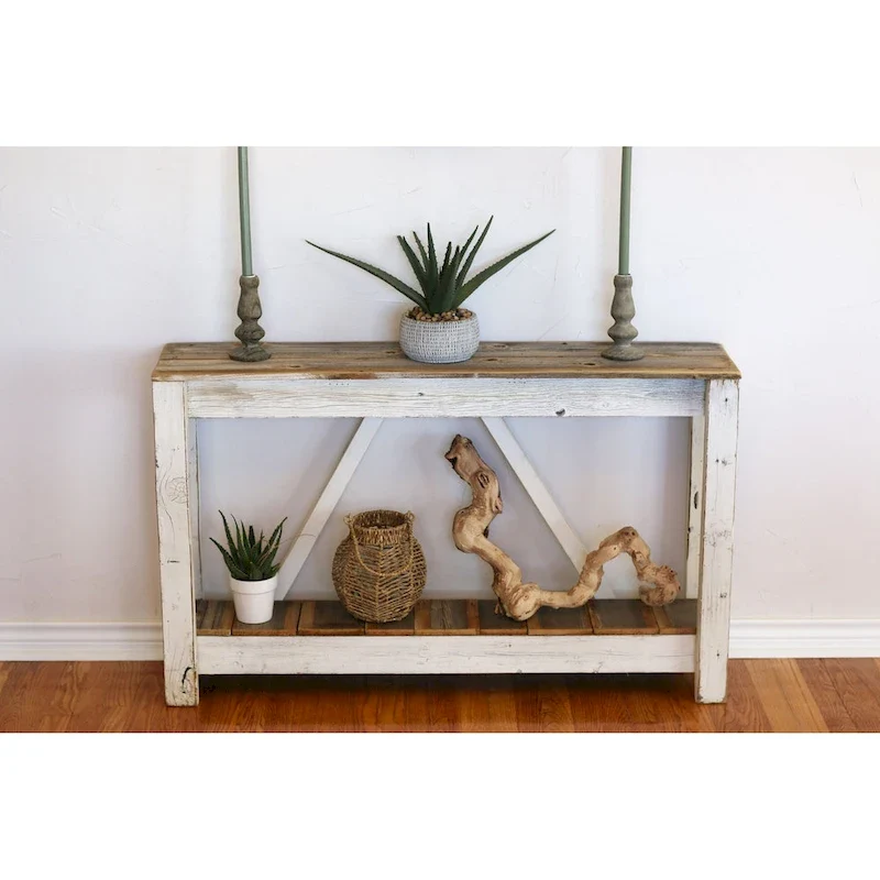 White A-Frame Console