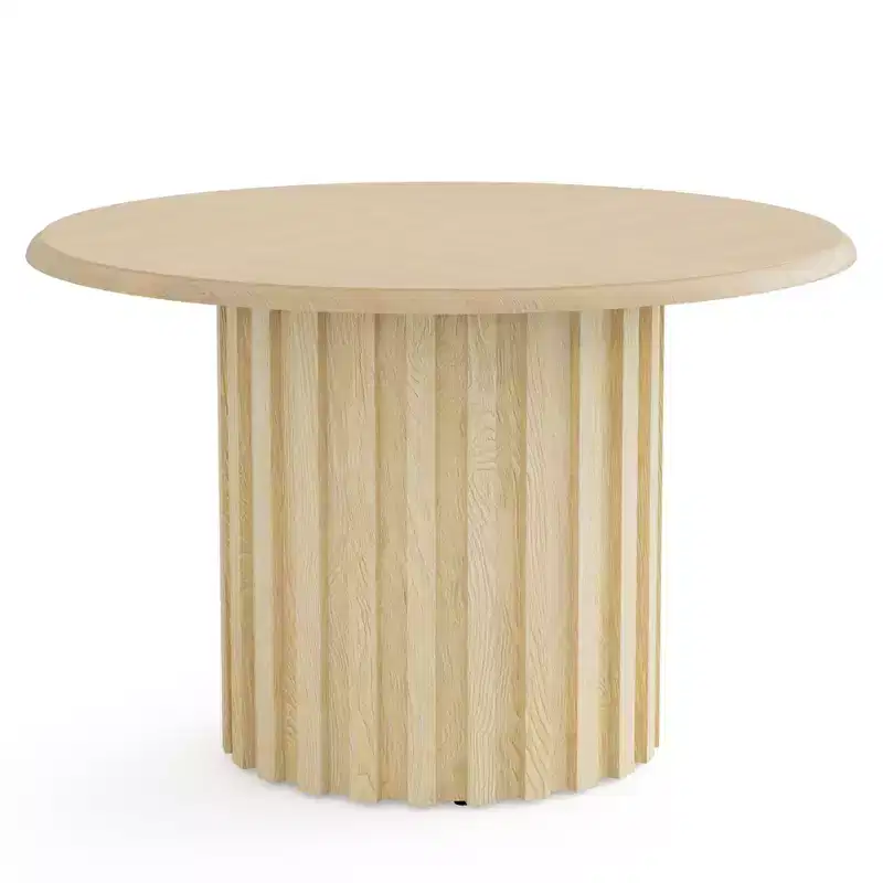Lantine 43.3 Farmhouse Round Dining Table for 4