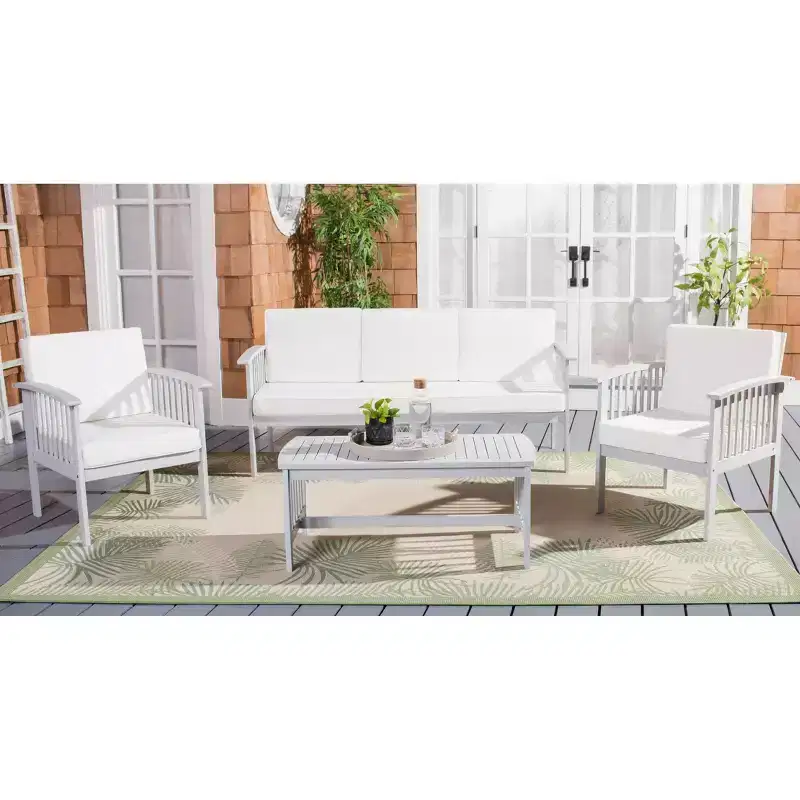 Finnick 4 Piece Living Set - Indoor/Outdoor - PAT7313 - Safavieh