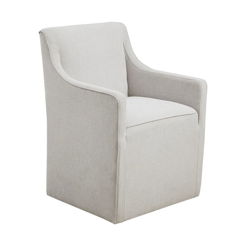 Madison Park Charlotte Dining Arm Chair with Casters