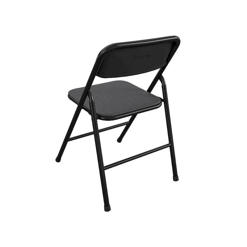 COSCO 5-Piece Folding Vinyl Table and Fabric Chair Set - 5 piece