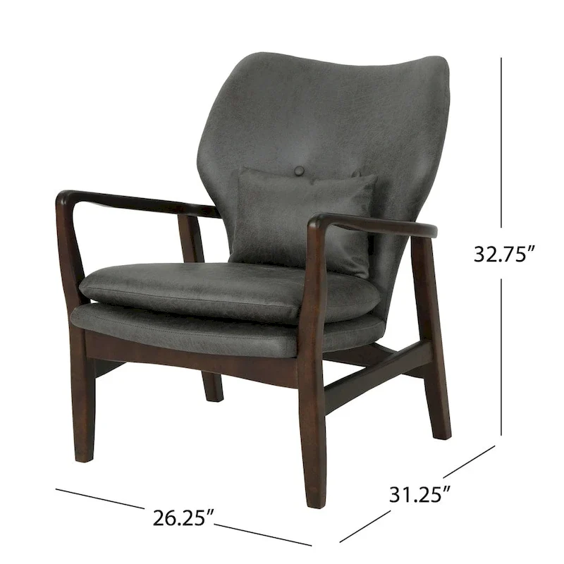 Haddie Mid-century Modern Club Chair by Christopher Knight Home
