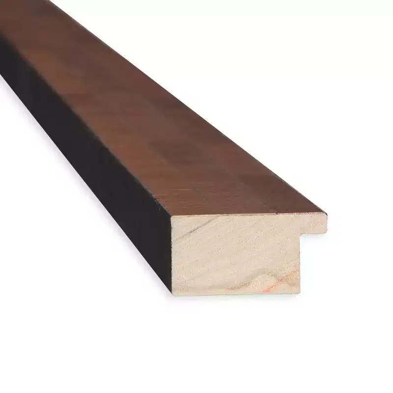 21" x 27" Non-Beveled Light Pecan Wood Wall Mirror - : Modern Design, Includes Mounting Hardware