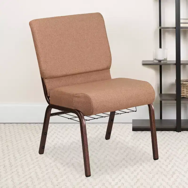 Flash Furniture HERCULES Series 21''W Church Chair with Book Rack
