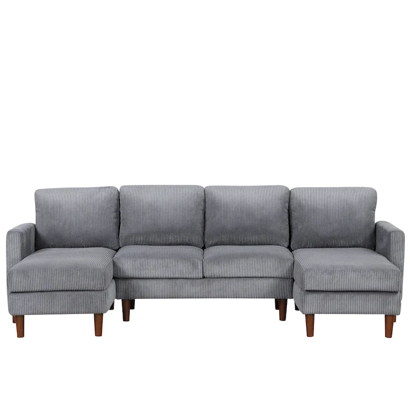U-shaped Sponge-filled Cushion Combination Sofa