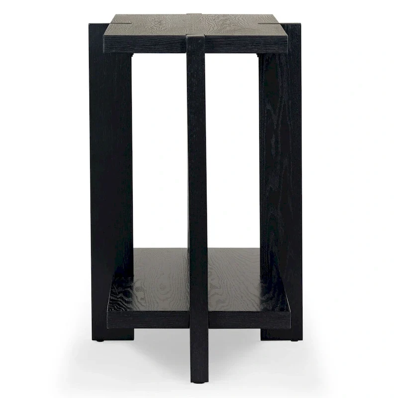 Rectangular Oak Veneer Wood Console Table - 48W x 20D x 30H