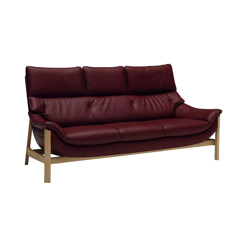 The Three Sat On The - Sofa