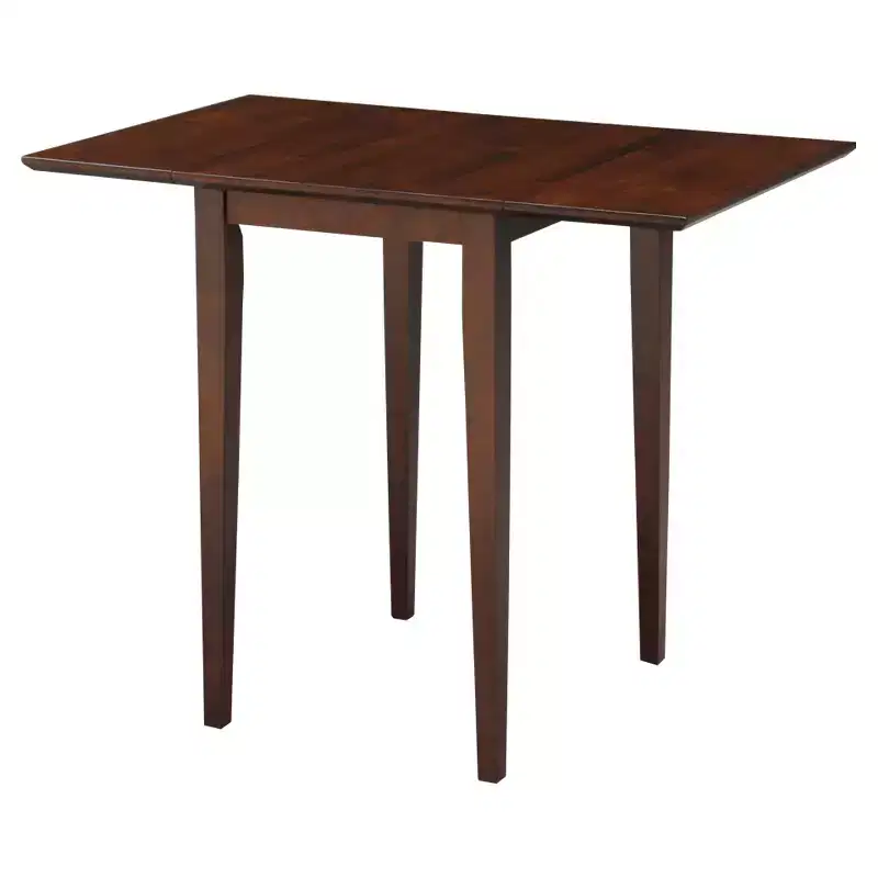 Espresso Drop Leaf Dining Table, Seats 4