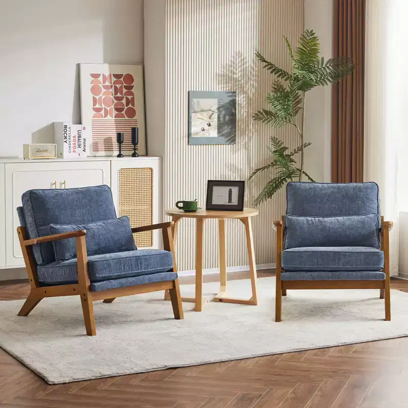 Karl Home Upholstered Single Lounge Chair Accent Chair