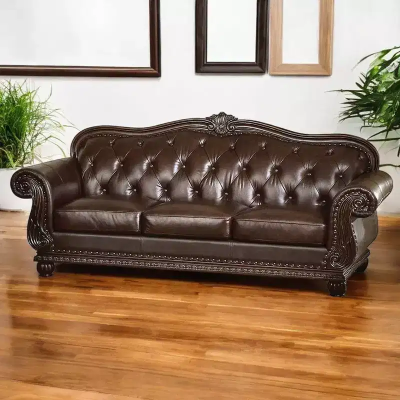 94" Anondale Sofa: Classic Button Tufted, Rolled Armrests - Acme Furniture
