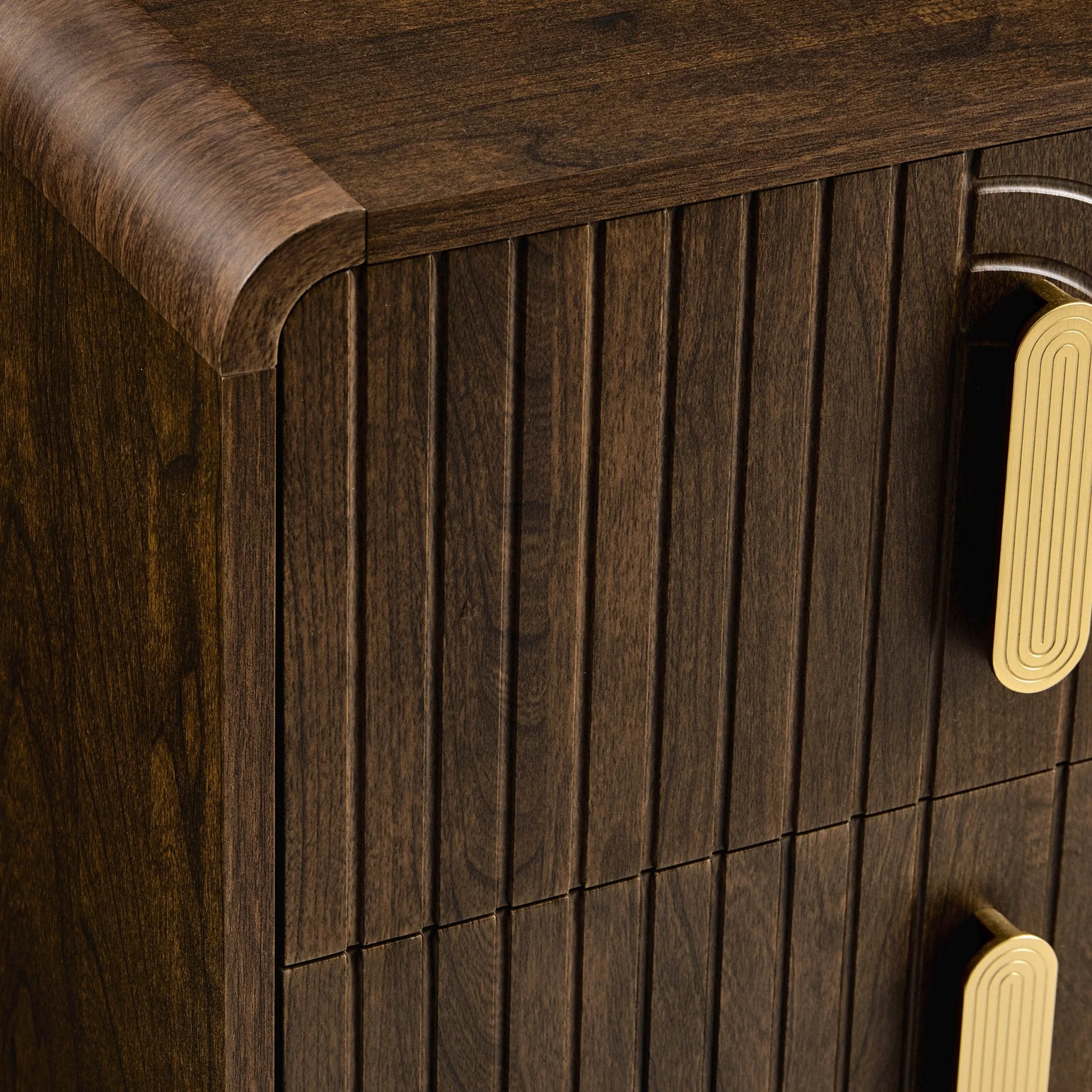 2 Drawer Bedside Table - Walnut