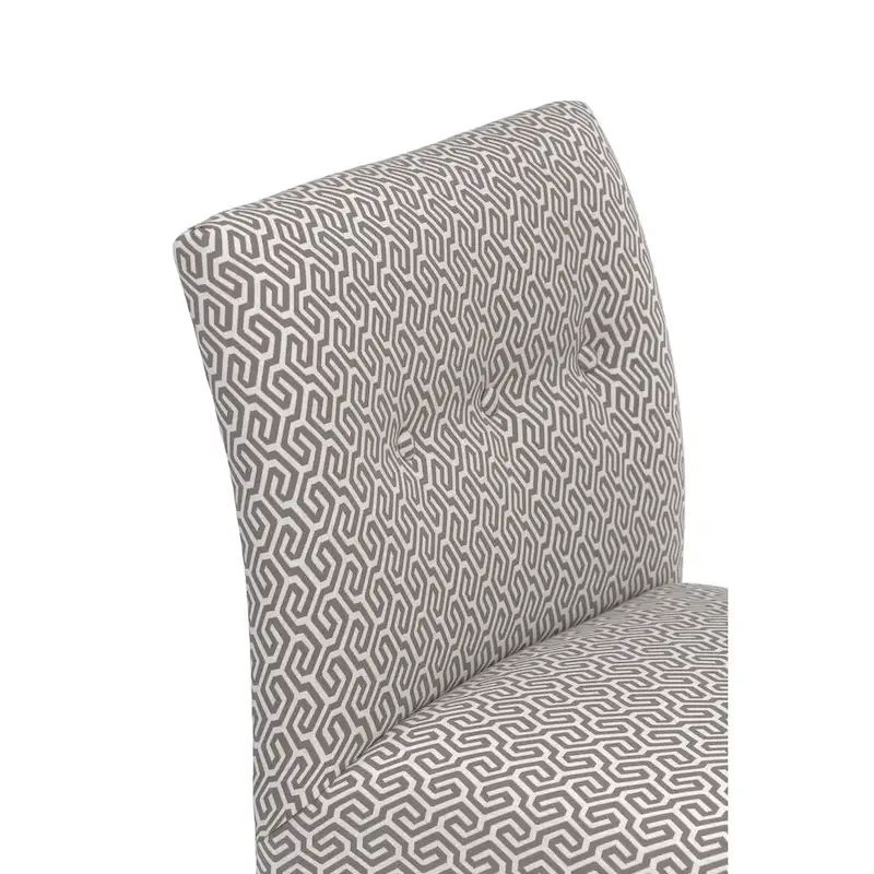 Samantha Transitional Button Tufted Slipper Chair